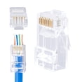 thumbnail image 1 of Conectores RJ45 de paso Cat6, paquete de 100 unidades, W-NECTOUN, 1 of 6