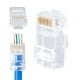 thumbnail image 1 of Conectores RJ45 de paso Cat6, paquete de 100 unidades, W-NECTOUN, 1 of 6