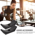 thumbnail image 3 of LOLIPPYY 4Pcs Dumbbell Holder Black Lightweight PP Material Stable Weight Storage Rack, 3 of 7