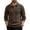 02# Coffee, variant on Mens Sweatshirts Heavyweight Corduroy Casual Stand Collar Sweatshirt Mock Neck 1/4 Button Pullover Sweaters Mint Green M
