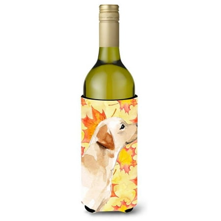 

Yellow Labrador No 2 Fall Wine Bottle Beverge Insulator Hugger