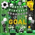 thumbnail image 1 of Kit de decoración para fiestas, suministros de fútbol para fiestas de cumpleaños, 1 of 8