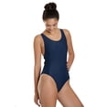 thumbnail image 5 of Sporti Wide Strap Cross Back One Piece Swimsuit, High Cut, Unpadded, Athletic (Women’s), 5 of 11