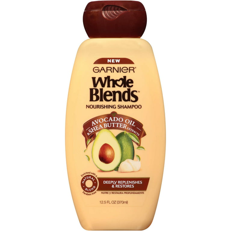 Garnier Whole Blends Nourishing Shampoo with Avocado Oil and Butter, 12.5 fl oz - Walmart.com