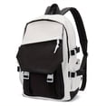 thumbnail image 3 of 1pc Retro Flap Backpack, Women Student Backpack Men Large Capacity Backpack, Fashion Contrast Color Bag, Large-capacity Travel Bag, 3 of 5
