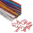 thumbnail image 4 of DIY Knitting Supplies,Cuttte Pipe Cleaners Craft 200pcs 10 Colors Glitter Pipe Cleaners Stems For Craft Kids DIY Art Assorted Colors (6 Mm X 12 Inch), 4 of 6