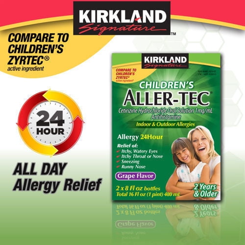 Kirkland Children's Aller-Tec Cetirazine Hydrochloride Oral Solution 16oc Zyrtec