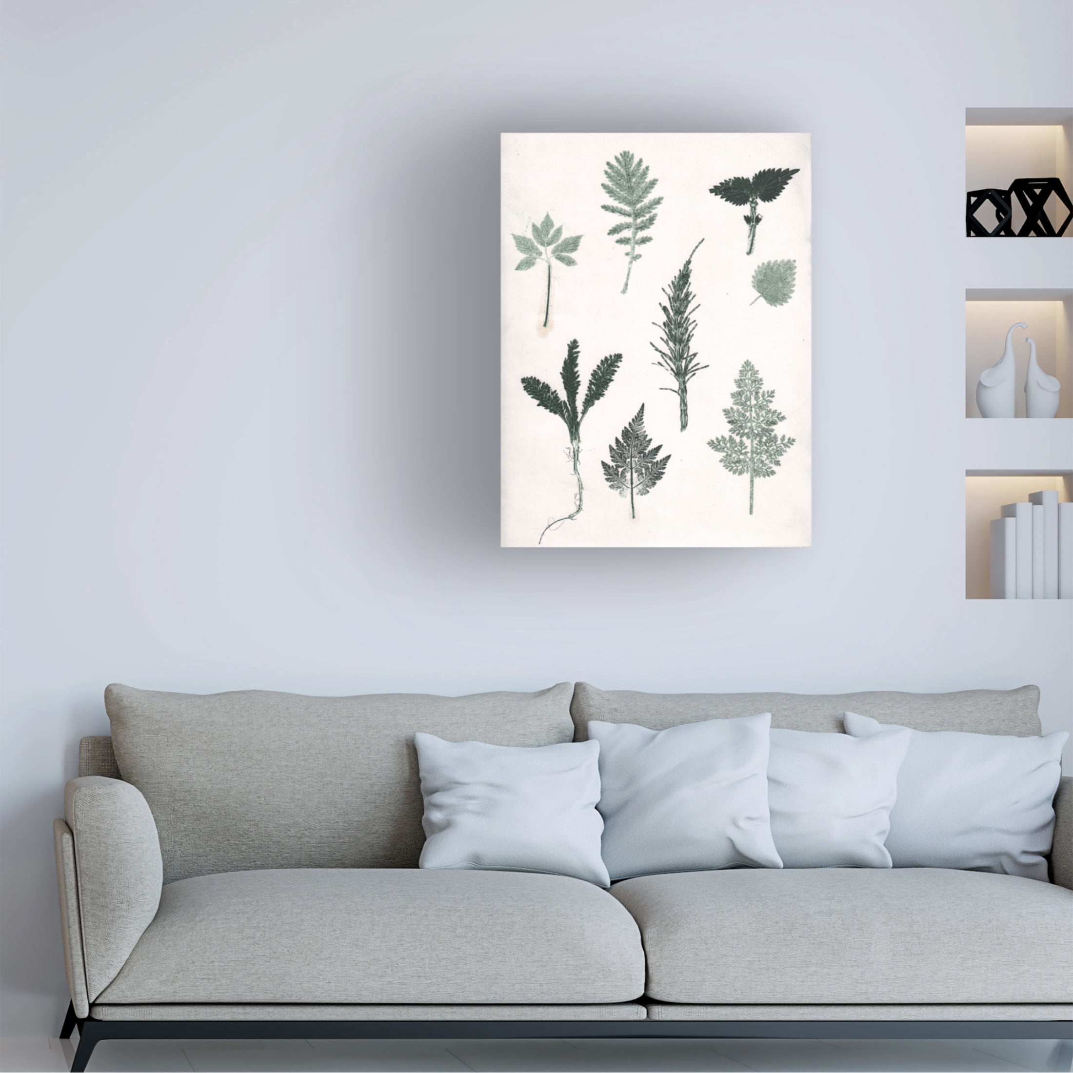 Canvas Wall Art - Pernille Folcarelli 'Herbs Wild Green' Wall Art for Living Room, Bedroom, or Office Décor by Trademark Fine Art - 24 x 32 Inches