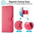 thumbnail image 6 of for Samsung Galaxy S25 Flip Wallet Case, Classic Card Slots Kickstand Strong Magnetic Premium PU Leather Drop Protective Shockproof Phone Case for Samsung Galaxy S25, Rose, 6 of 8