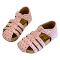 thumbnail image 5 of Staki Toddler Dress Sandals Girls Sandals - Open Toe Summer Easter Strappy Flat Dress Gladiator Sandals with Cushioned Sole(Pink,8.5 Toddler), 5 of 7