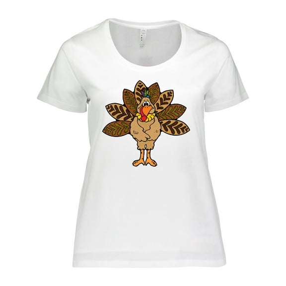 Inktastic Thanksgiving Turkey Women's Plus Size T-Shirt