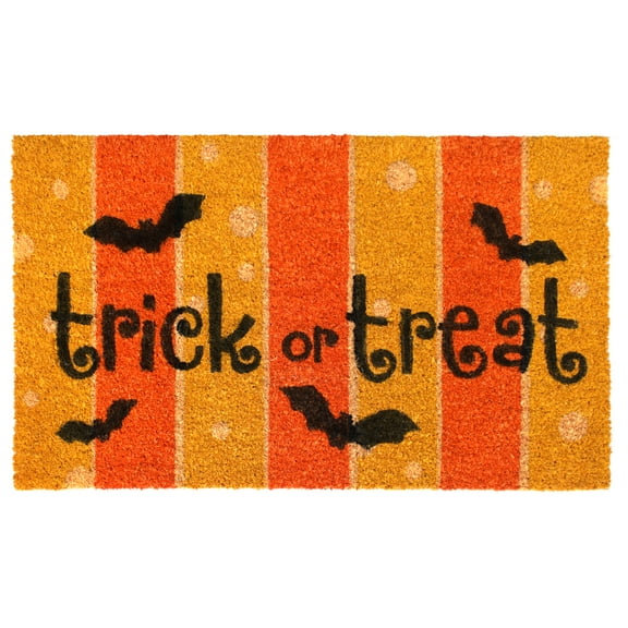 RugSmith Multi Machine Tufted Trick or Treat Doormat, 18" x 30"
