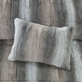 thumbnail image 4 of Madison Park Zuri Full/Queen 4PC Faux Fur Comforter Set - Blush/Grey, 4 of 8