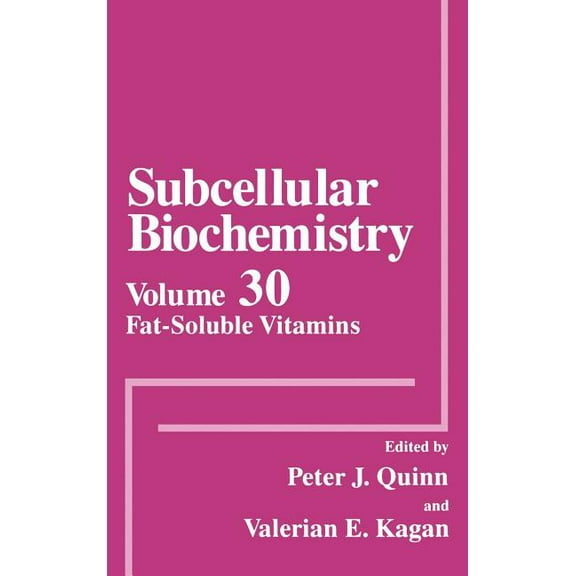 Subcellular Biochemistry Fat-Soluble Vitamins, Book 30, (Hardcover)