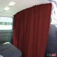 thumbnail image 6 of Cabin Divider Curtain Privacy Curtains for Ford Transit Red 2 Curtains, 6 of 10