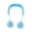 Blue, variant on EFINNY Hand Free Mini USB Personal Fan Rechargeable Portable Headphone Design Wearable Neckband Fan,3 Level Air Flow,360 Degree Free Rotation Perfect for Sports,Office and Outdoor