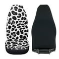 thumbnail image 3 of Uorisanigo Car Seat Cover Front for Cars, Soft Plush Black and White Leopard Print Auto Seat Cover 2 Packs, Car Accessories for All Season Protection of Your Seats, 3 of 7