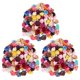 thumbnail image 1 of 300pcs/lot Mini Handmade Satin Ribbon Rosettes Fabric Flower Appliques For Wedding Decoration Craft, 1 of 5