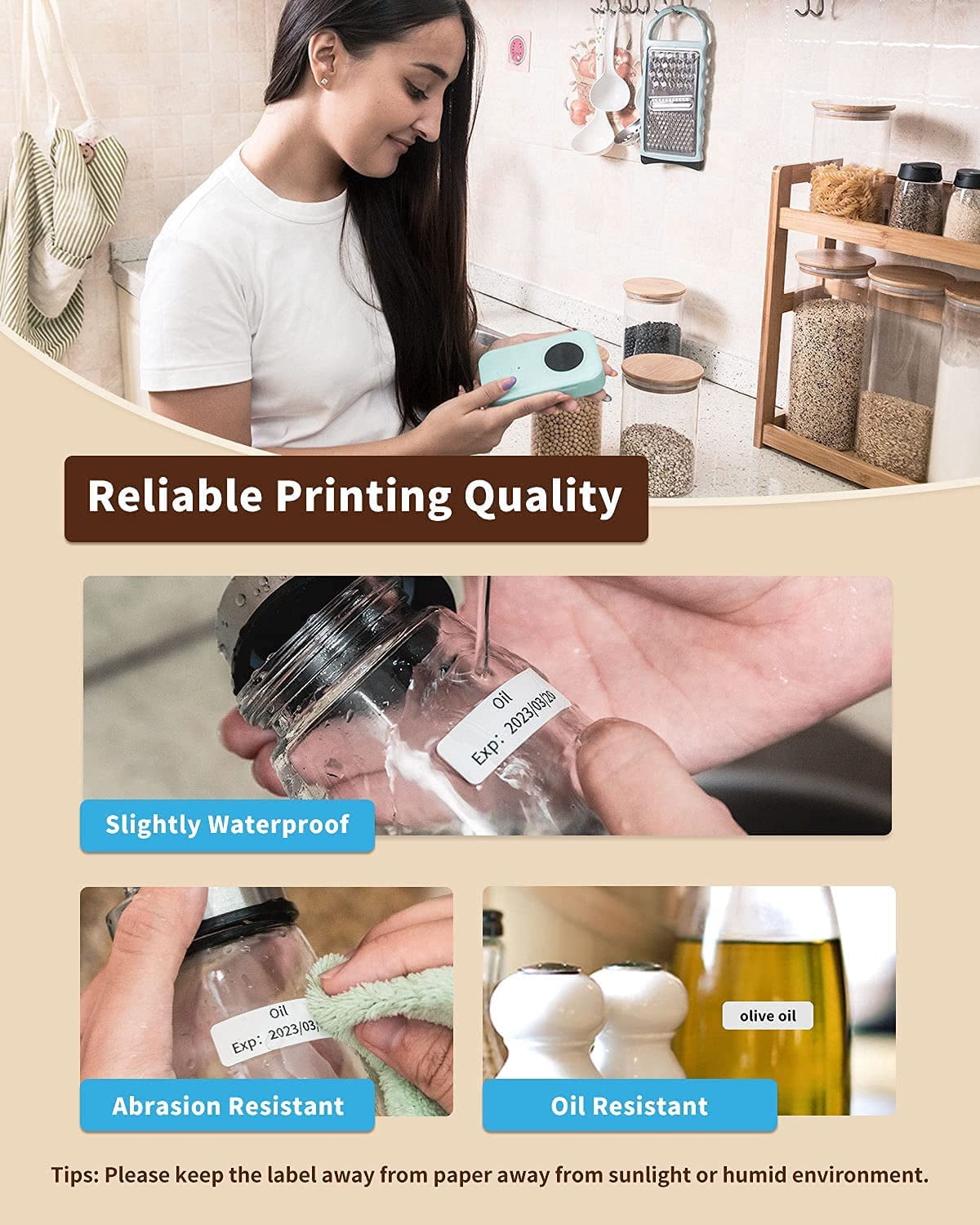 Label Maker D30 Labeler,Sticker Printer Machine,Portable Bluetooth Printer,Labeler for Gift Office Home Organization,Back to School Supplies Kids,Teacher (USB Rechargeable)-Green