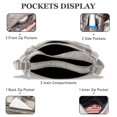 thumbnail image 3 of KXF Crossbody Bag for Women Lightweight Shoulder Bags Ladies Soft PU Leather Handbags Multi Pocket Messenger Bags, 3 of 8