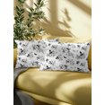 thumbnail image 5 of Outdoor Pillows Waterproof, White Flowers Bedding Throw Pillows with Insert for Couch Sofa Bed, Spring Floral Farmhouse Art 12x20 Inch Pillowcases Decorative Camping Patio Pillow Set of 2, 5 of 8