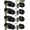 Black Keyed Deadbolt Lockset-Keyed Alike, variant on (5 Sets) All Keyed Same Entry Door Knob and Single Cylinder Deadbolt Combo Set, Satin Nickel Exterior Door Knobs with Lock and Keys for Entrance and Front Door
