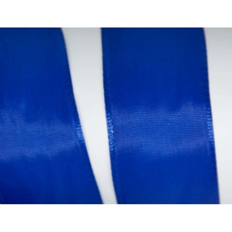 Offray Single Face Satin Ribbon 1-1/2X12' Royal Blue