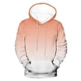 thumbnail image 5 of Men's Gradient Hoodie Pullover Long Sleeve Hooded Collar Drawstring Casual Sweatshirt Comfy Loose Fit Top, 5 of 5