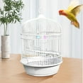 thumbnail image 2 of European Style Large Round Bird Cage Portable Outdoor Hanging Balcony Pet Home Travel Metal Aviary for Lovebirds Conures and Small Birds, 2 of 7