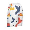 thumbnail image 5 of Men's Pajama Shorts Bottoms with Pockets Soft Lightweight Lounge Sleep Wear Bird Silhouette and Clouds, 5 of 6