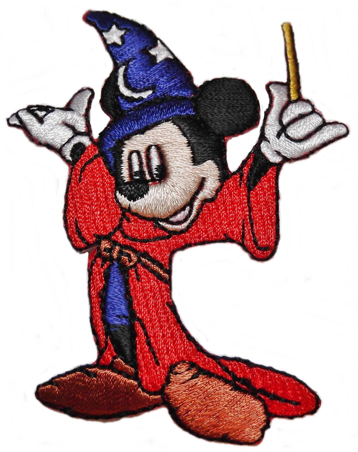 Disney's Mickey Mouse Fantasia Wizard Character 3" Tall Embroidered Patch - Walmart.com