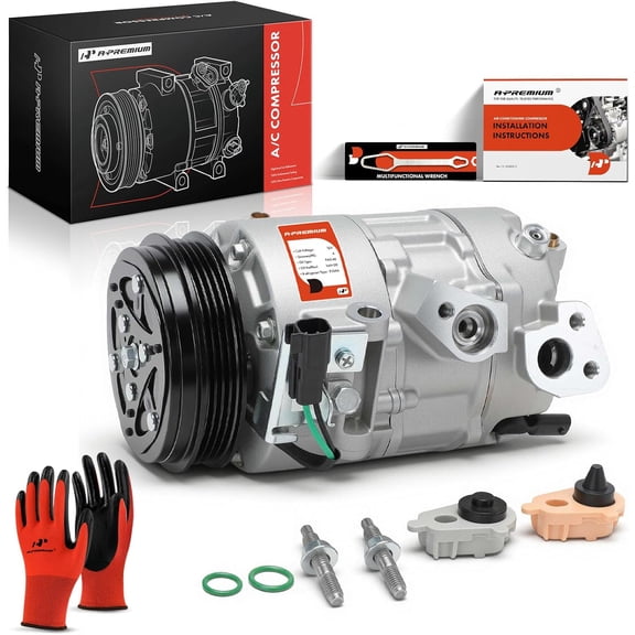 A-Premium Air Conditioner AC Compressor with Clutch Compatible with Ford Transit Connect 2.0L 2019-2021