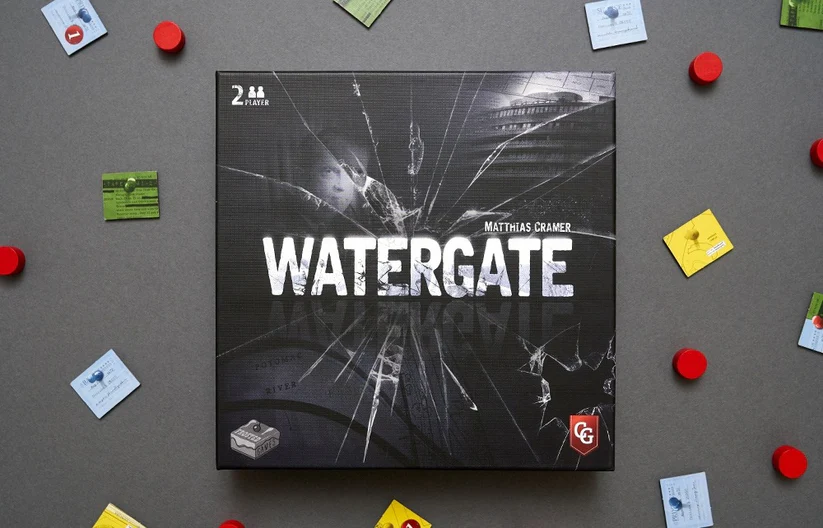 Capstone Games Watergate Strategy Board Game, 2 Players, 30-60 Min Playtime, Ages 12+, Historical Tabletop, 1 Pack