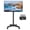 Black,23"-60",X-Shaped base, variant on Mobile TV Cart Rolling Stand 23-65 Inch, Portable TV Mount on Wheels Adjustable Height Tilt, Indoor Outdoor TV Stand Holds 88lbs MAX 400x400mm - White