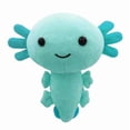 thumbnail image 1 of Bonita almohada de peluche con forma de ajolote, de dibujos animados (azul), 1 of 4