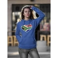 thumbnail image 2 of South Africa Love Hoodie Women -Image by Shutterstock, Female 3X-Large, 2 of 4