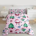 thumbnail image 2 of Homewish Teens Kids Children Christmas Santa Claus 3 Pieces Queen Comforter Set,Happy Xmas Tree Ultra Soft Bedding Sets,Happy New Year Bedding Comforter Set Breathable,Ultra Soft Home Decor, 2 of 8