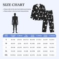 thumbnail image 4 of Naloa Crescent and Stars Men’s Pajamas Set - Long Sleeve Button Down Sleep Shirt and Pajama Bottoms Sleepwear Set-Medium, 4 of 7