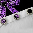 thumbnail image 4 of Homewish Girls Vintage Ribbon Black Out Curtains, Purple Leopard Print Bowknot Curtains Pack of 2 (42x63 Each), Old Fashion Bedroom Curtains, Curtains and Drapes Decor, 4 of 6