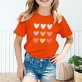 thumbnail image 3 of FDDMis Junior Tops for Teen Girls Kids Black Tshirt Junior Red Shirt Clothes for Clothes Girls 10-12 Baby Warm Clothes, Orange 4-5 Years, 3 of 8