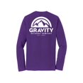 thumbnail image 2 of Gravity Outdoor Co. Chemise à Manches Longues - Violet d'Équipe - Logo Blanc - m, 2 of 2