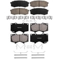 thumbnail image 5 of Detroit Axle - 4pc Brake Pads for Toyota 4Runner FJ Cruiser Sequoia Lexus GX460 GX470, 4 Front and Rear Ceramic Brake Pads Replacement : 5.3" Front Brake Pad Length, 5 of 7