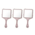 thumbnail image 1 of Retro pattern square mirror round mirror portable handle mirror, 1 of 5