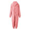 thumbnail image 6 of cfhntfmh Women's Hooded Fuzzy Fleece Onesies One-Piece Pajamas Jumpsuit Winter Warm Cozy Zip up Sleepwear Loungewear Plus Size Women Clothes, 6 of 6