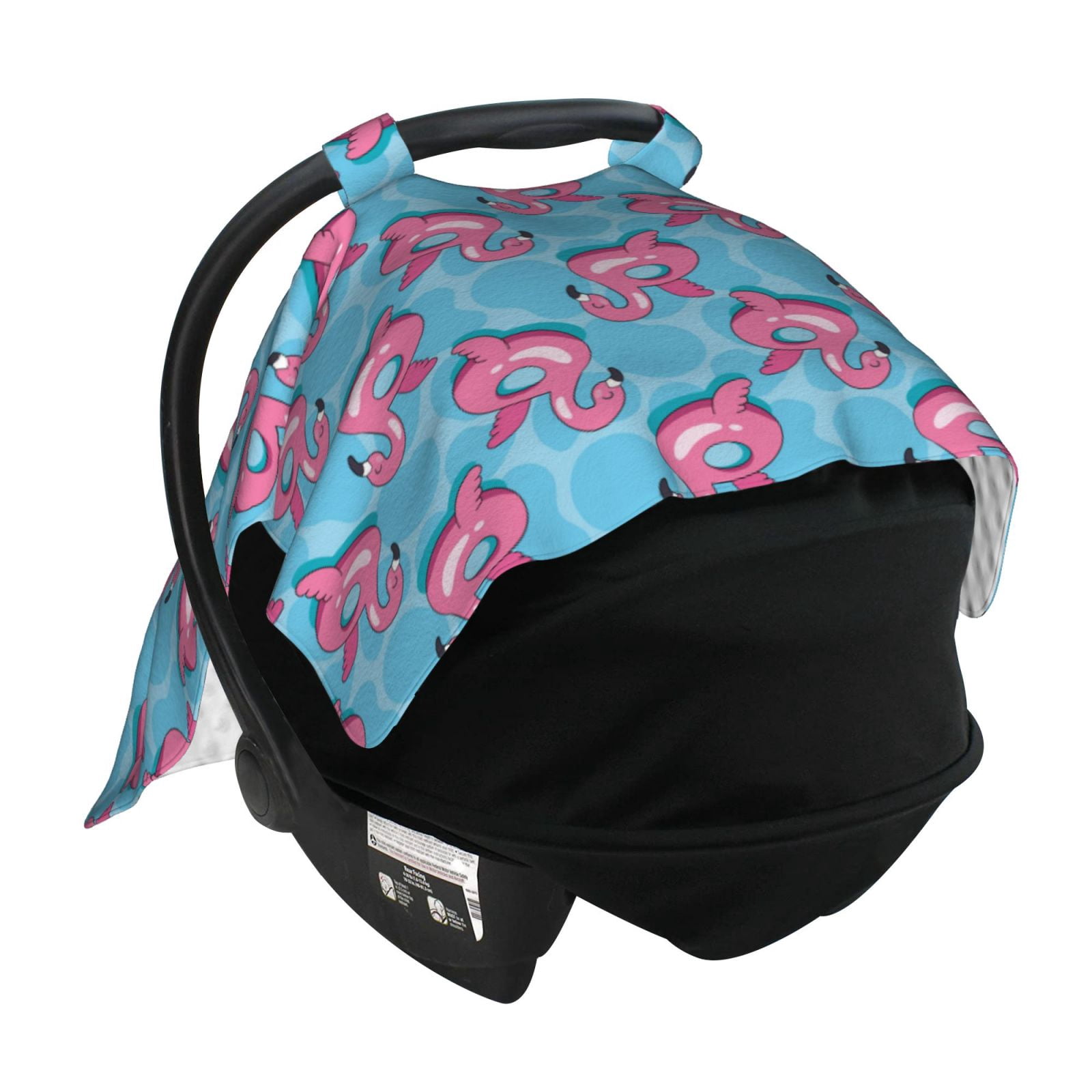 Car Seat Cover Baby - PinkInflatable bird circle Breathable Infant Car Seat Cover for Baby Carseat, Lightweight Comfort Baby Essentials Must Haves Newborn Stuff for Girl Boy