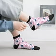 thumbnail image 2 of Fuzoiu Cartoon Poodle Dog Print Adult Socks, Crew Moisture-wicking Socks, Unisex Cushion Crew Socks,Casual Sports Ankle Socks, 2 of 7