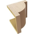 thumbnail image 6 of 9"W x 9"D x 9"H Wide Alpine Rough Cedar Woodgrain TimberThane Corbel, Primed Tan, 6 of 6