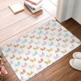 Bathroom Rugs Mat, Simple Drawing Colorful Cute Washable Non Slip