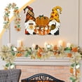 thumbnail image 2 of Twfbrm Artificial Maple Leaves Pumpkin Garland, 5.7ft Realistic Maple Leaf Hanging Vine, Farmhouse Autumn Foliage Garland Thanksgiving Harvest Fall Decorations for Home Mental Fireplace Wedding, 2 of 6