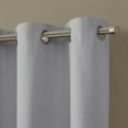 thumbnail image 5 of (3 pack) Eclipse Corte Solid Blackout Curtains, Set of 2, 63 Inch Long Blackout Curtains, 37" W x 63" L, Silver, 5 of 11